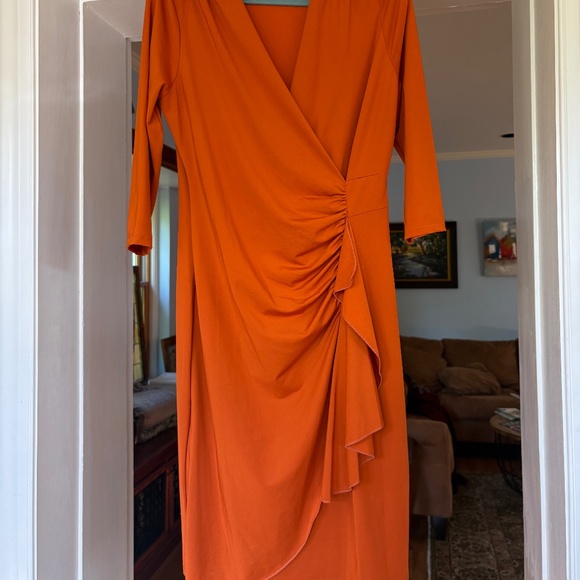 Venus Orange Dress--Large - Picture 1 of 2